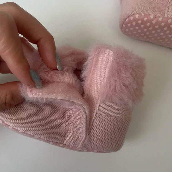 Mayoral Newborn Ecofriends Winter Puffer Coat 6-9 & Knit Boots